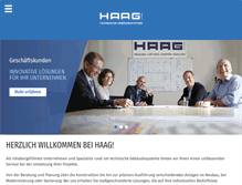 Tablet Screenshot of haag-gmbh.de